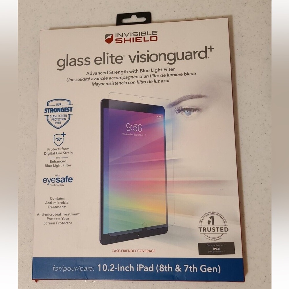 ZAGG InvisibleShield Glass Elite VisionGuard+ Blue Light Filter Protector-10.2”